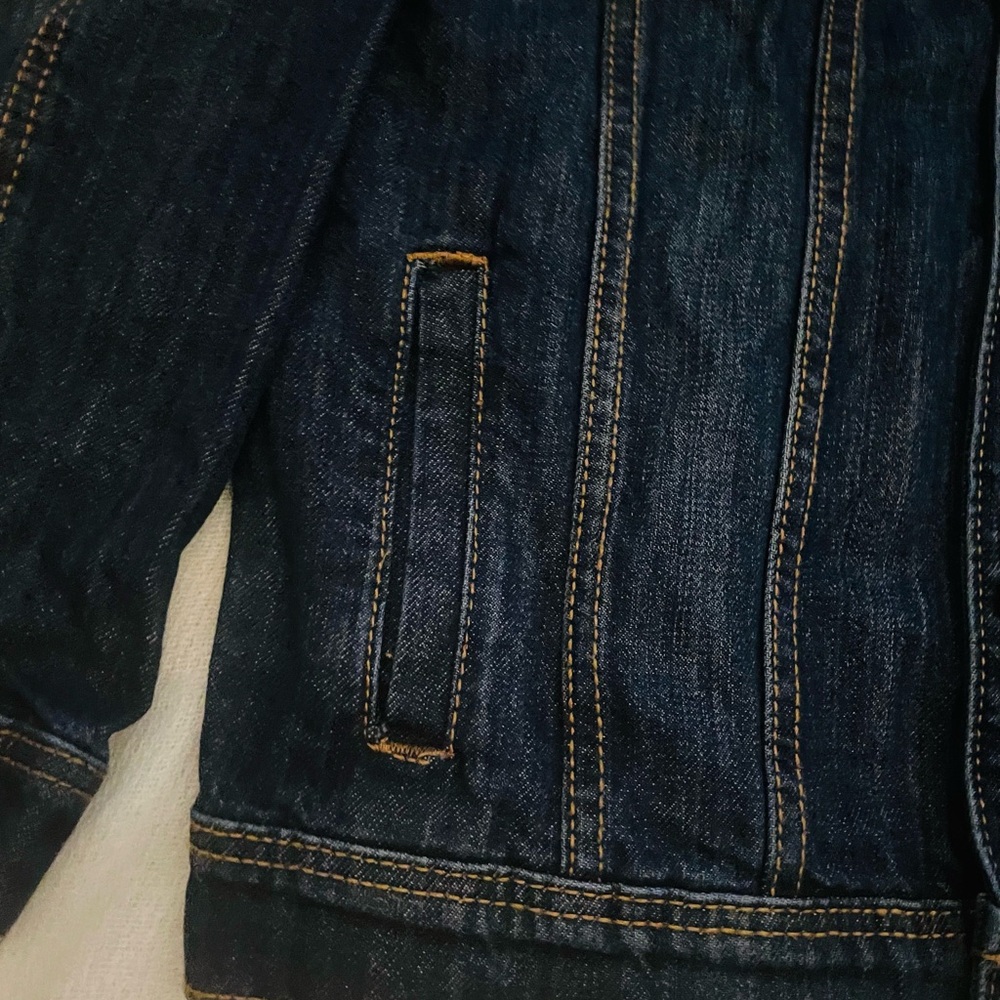 NEW Mango Kids Jean Jacket Boys 9-10 NWT, Dark Denim - Picture 8 of 9